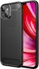Hülle für iPhone 14 - Carbon Look Matt Schwarz Rutschfest Produktbild-Vorschau 1