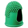 A green finger cot with a textured, spiky top and an opening on the side. Anteprima dell’immagine prodotto