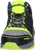 Front view of a black and neon yellow work boot. Produktbild-Vorschau