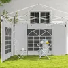 Outsunny 2 Seitenteile Seitenwände für 3 x 3/ 3 x 6 m Produktbild-Vorschau 2