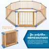 KIDUKU® 7,2 Meter Laufgitter blau XXL klappbar inkl. Tür, Produktbild-Vorschau 3