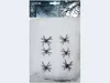 A package of white artificial spiderwebs with black plastic spiders for Halloween decoration. Produktbild-Vorschau