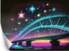 Vlies fototapete Neon-Brückenarchitektur 150x105 cm Feeby Produktbild-Vorschau 1