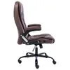 vidaXL Chaise de bureau Marron foncé aspect daim Voir les images du produit 2