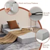 A foldable mattress is shown in a living room setting, with close-up insets highlighting its features. Náhľad obrázku produktu