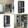 Vicco Kleiderschrank Elmo, 100 x 200 cm 2er Set, Anthrazit Produktbild-Vorschau 8