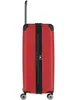 A red Travelite trolley is shown from the side against a white background. Produktbild-Vorschau