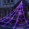 Światła pajęczej sieci do dekoracji Halloween na zewnątrz - Podgląd zdjęcia produktu 1