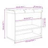vidaXL Schuhbank Sonoma-Eiche 62x32x50 cm Holzwerkstoff Produktbild-Vorschau 11