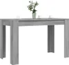 vidaXL Tavolo da pranzo grigio Sonoma 120x60x76 cm Anteprima dell’immagine prodotto 3