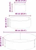 vidaXL Vaso da giardino antracite, 90 x 90 x 20 cm Anteprima dell’immagine prodotto 8