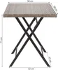 BRUBAKER zahradní stůl Toskana - 58 x 58 cm balkonový stůl Náhled obrázku produktu 3