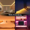 Clanmacy 3M LED Streifen LED Strip Lichtstreifen RGB Band Produktbild-Vorschau 4