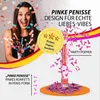 Party Popper 40cm Pinke Penisse 12er Set JGA Konfetti Produktbild-Vorschau 3