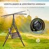Outsunny 2-Sitzer Hollywoodschaukel mit Sonnendach Patio Produktbild-Vorschau 5