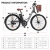 Qekud 26-B1 E-Bike 26 Zoll Stahlrahmen | 36V 13,5Ah Akku | Produktbild-Vorschau 4