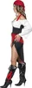 A woman wearing a pirate costume, shown from the side. Produktbild-Vorschau