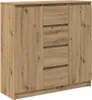 vidaXL Sideboard mit Schubladen Artisan-Eiche 100,5x35x98,5 Produktbild-Vorschau 2