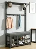 Garderobenständer Kleiderständer Garderobe mit Schuhbank, Produktbild-Vorschau 1