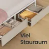 VASAGLE Polsterbett mit LED und 7-Zonen Produktbild-Vorschau 6