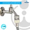 tecuro Schlauchplatzsicherung 3/4 Zoll, für Wasch- und Produktbild-Vorschau 6