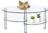 Couchtisch Glass oval, Sofatisch mit Metallgestell und Produktbild-Vorschau 1