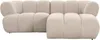 Ecksofa New York als 2,5-Sitzer - Longchair rechts - Beige Produktbild-Vorschau 1