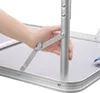 Camping Klapptisch aus Aluminium 75x55x68cm - grau Produktbild-Vorschau 9