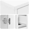 vidaXL Mobile da bagno bianco 30 x 33 x 190 cm in materiale Anteprima dell’immagine prodotto 6