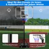 Canestro da basket COSTWAY con supporto, 2 ruote e borsa Anteprima dell’immagine prodotto 6