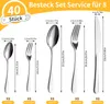 Besteck Set, 40-teiliges Besteckset für 8 Personen mit Produktbild-Vorschau 7