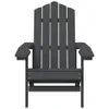 vidaXL Adirondack-Gartenstuhl HDPE Anthrazit Produktbild-Vorschau 3
