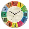 ARTland Glas Wanduhr Quarzuhr - schwarzer Zeiger Römische Produktbild-Vorschau 1