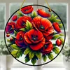 GKA Sonnenfänger Mohn 15 cm Buntglas Lichtfänger Produktbild-Vorschau 2