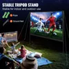 Pantalla de proyector con soporte, 100 pulgadas, HD 4K, Vista previa de la imagen del producto 4