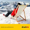 Chaise longue - rayée étroite - jaune - pliable - en bois Voir les images du produit 6