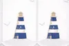 Scheibengardine Leuchtturm bestickt blau Höhe 45cm | BxH Produktbild-Vorschau 3