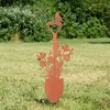 UNUS Gartenstecker Spaten Narzissen 74,5x17 cm Gartendeko Produktbild-Vorschau 2