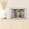Leinwand Bilder 30x20 cm - Fensterblick - Hortensie - Produktbild-Vorschau 6