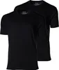 Ceceba heren T-shirts regular fit (2-pack), O-hals, zwart Produktbild-Vorschau 1