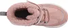 A top-down view of a pink winter boot. Podgląd zdjęcia produktu