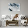 Bild auf Leinwand - Leinwandbild - 3 Teile - Blau Weiß Produktbild-Vorschau 6