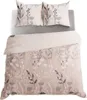 A top-down view of a bedding set with a floral pattern. Produktbild-Vorschau