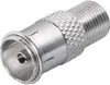 Adapter z gniazda f na gniazdo iec 9,5 mm, 
niklowany Podgląd zdjęcia produktu 2
