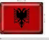 Blechschild Flagge Albanien 40x30cm Flag Albania Vintage Produktbild-Vorschau 2