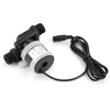 A black and gray water pump with a black cord and connector, isolated on a white background. Voir les images du produit