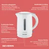 SEVERIN 4325-000 SEVERIN waterkoker WK 4325, wit, 1,7 Productafbeelding-voorbeeld 5