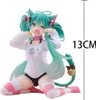 Hatsune Miku Sitzende Katzenmädchen Figur – Niedliche PVC Produktbild-Vorschau 5
