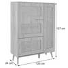 A shoe cabinet with dimensions shown. Produktbild-Vorschau