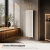 Acezanble Design Heizkörper Flach 1600 x 450 mm Weiß Produktbild-Vorschau 3